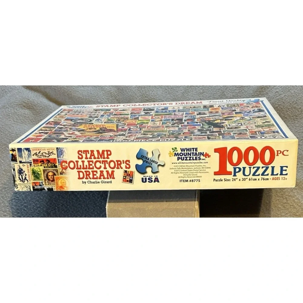 White Mountain Puzzles - Stamp Collectors Dream 1000 Piece Puzzle 2012 #877S